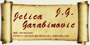 Jelica Garabinović vizit kartica